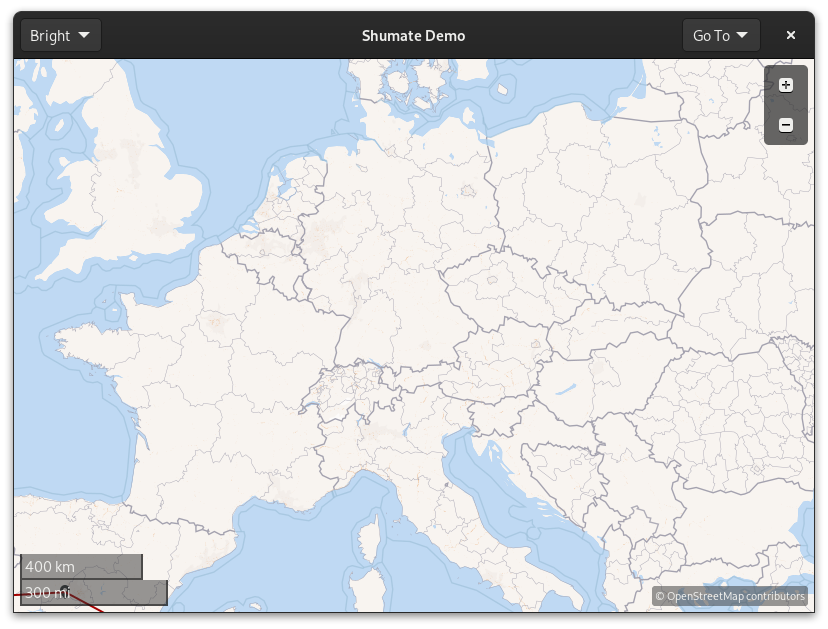 An unlabelled map of Europe